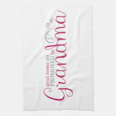 Große Mamas werden in Oma befördert Geschirrtuch (Vertikal)