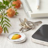 Große Mango, süße Frucht und Name Schlüsselanhänger (Seite)