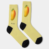 Große Mango, süße Frucht und Name Socken (Rechts)