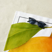 Große Mango, süße Frucht und Name Strandtuch (Beispiel)