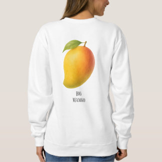 Große Mango, süße Frucht und Name Sweatshirt