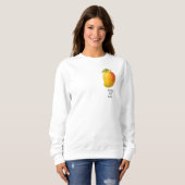 Große Mango, süße Frucht und Name Sweatshirt (Vorne ganz)