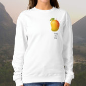 Große Mango, süße Frucht und Name Sweatshirt