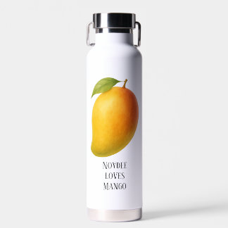 Große Mango, süße Frucht und Name Trinkflasche
