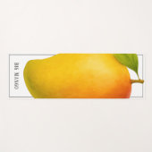 Große Mango, süße Frucht und Name Yogamatte (Vorderseite (Horizontal))