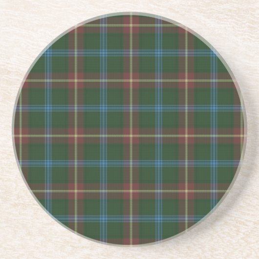 Große Manitoba-Tartan Sandstein Untersetzer (Vorne)