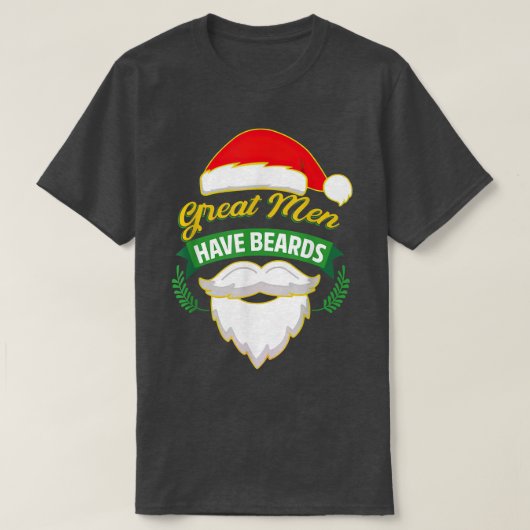 Große Männer haben Beeren Weihnachtsmann T-Shirt (Design vorne)