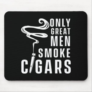 Große Männer rauchen Zigarren Humidor Cigar Lover  Mousepad