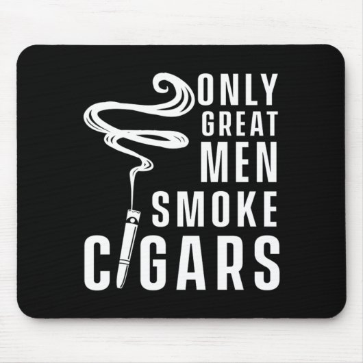Große Männer rauchen Zigarren Humidor Cigar Lover  Mousepad (Vorne)
