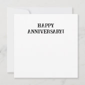 Große Mannschaft Pferde Jahrestag Karte (Rückseite)