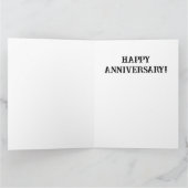 Große Mannschaft Pferde Jahrestag Karte (Innenseite)