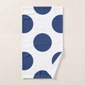 Große Marine-Tupfen Badhandtuch Set (Handtuch)