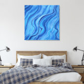 Große Marmorwand Art Deco Leinwanddruck (Insitu (Schlafzimmer))