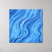 Große Marmorwand Art Deco Leinwanddruck (Vorderseite)