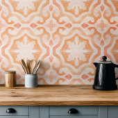 Große marokkanische Aquarellorange Fliese