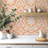 Große marokkanische Aquarellorange Fliese