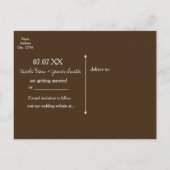 Große Mason Jar & Burlap Lace Rustikal Save the Da Ankündigungspostkarte (Rückseite)