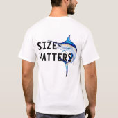 Größe Materie Segelfisch T-Shirt (Rückseite)