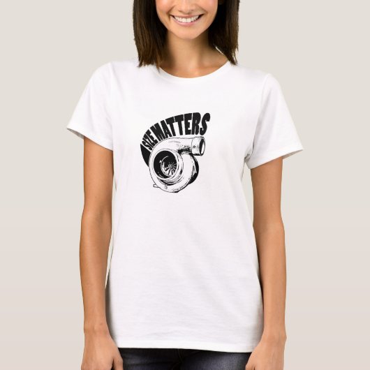 Größe Materie Turbo-Shirt T-Shirt (Vorderseite)