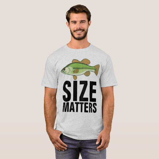 GRÖSSE MATTERS Funny FIing T - Shirt (Vorne ganz)
