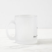 Große mattierte Kaffee-Tasse Mattglastasse (Links)