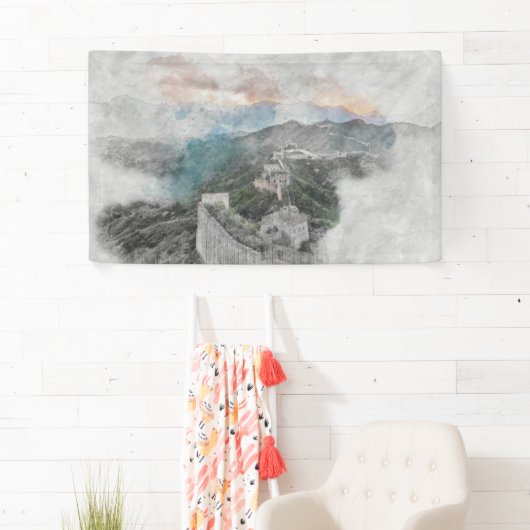 Große Mauer der China Banner (Insitu)