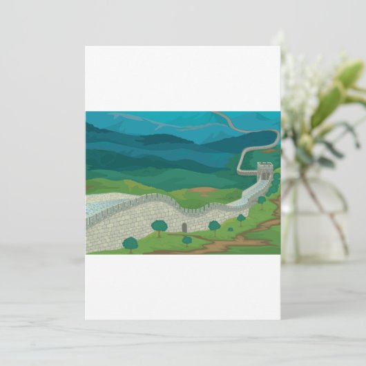 Große Mauer der China Einladung (Stehend Vorderseite)