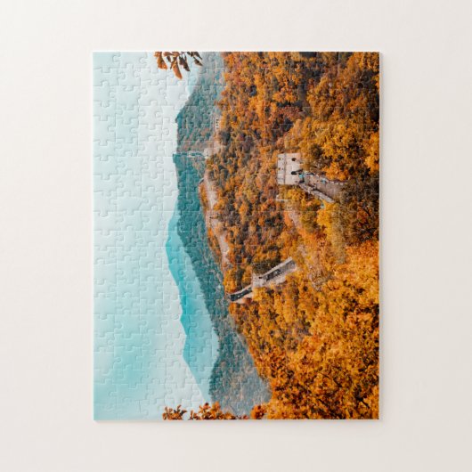 Große Mauer der China Herbstlandschaft Aussicht au Puzzle (Vertikal)