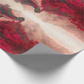 Große Mauer der China im Herbst - Landschaftlich R Geschenkpapier (Ecke)