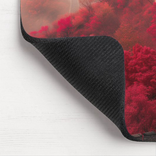 Große Mauer der China im Herbst - Landschaftlich R Mousepad (Ecke)