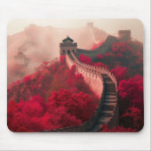 Große Mauer der China im Herbst - Landschaftlich R Mousepad (Vorne)