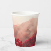 Große Mauer der China im Herbst - Landschaftlich R Pappbecher (Vorderseite)