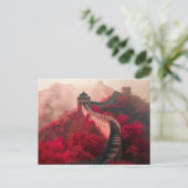 Große Mauer der China im Herbst - Landschaftlich R Postkarte (Stehend Vorderseite)
