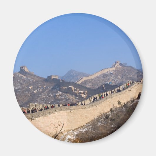 Große Mauer der China im Winter Magnet (Vorne)