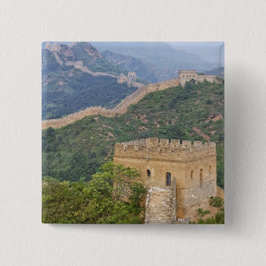 Große Mauer der China in Jinshanling, China.2 Button (Vorderseite)