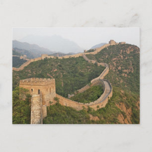 Große Mauer der China in Jinshanling, China, Asien Postkarte