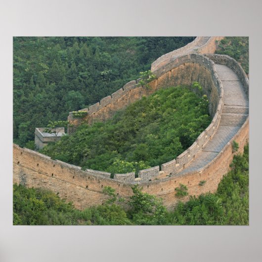 Große Mauer der China in Jinshanling, China. Poster (Vorne)