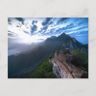 Große Mauer der China, JianKou unrestaurierter Abs Postkarte