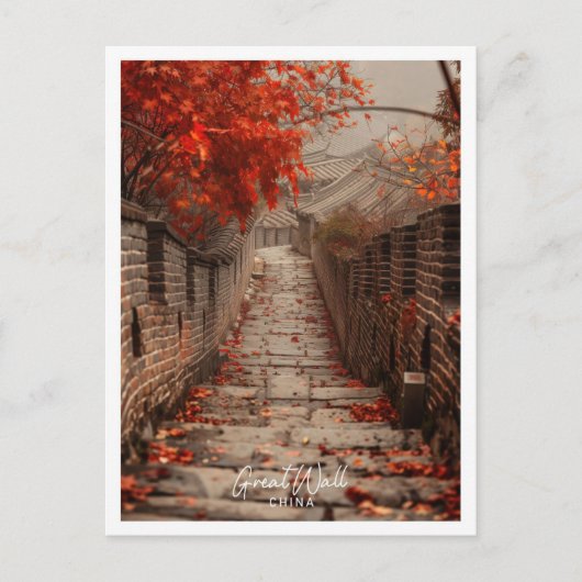 Große Mauer der China Kunst, Dichtung und Musik Postkarte (Vorderseite)
