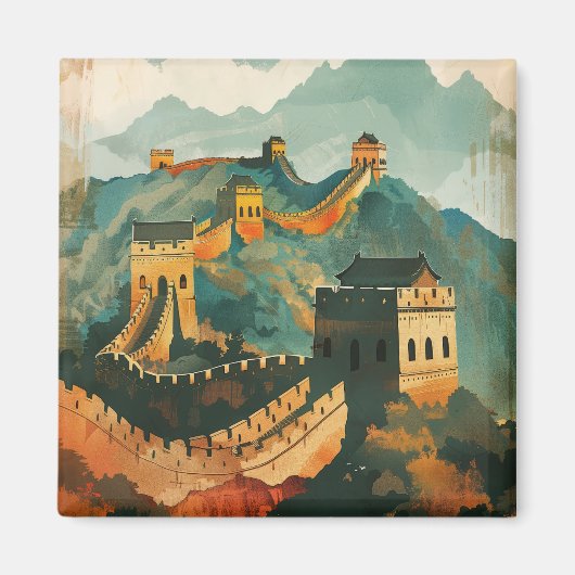 Große Mauer der China Magnet (Vorne)