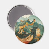 Große Mauer der China Magnet (Vorderseite/Rückseite)