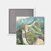 Große Mauer der China Magnet (Vorderseite/Rückseite)