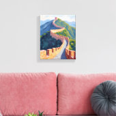 Große Mauer der China Malerei Leinwanddruck (Insitu (Wohnzimmer))