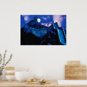 Große Mauer der China mit dem Mond Poster (Küche)