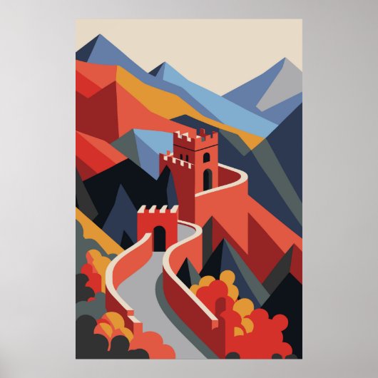 Große Mauer der China Poster (Vorne)