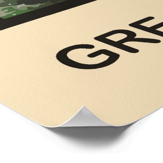 Große Mauer der China Poster (Ecke)