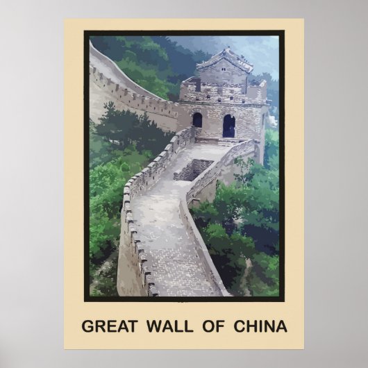 Große Mauer der China Poster (Vorne)