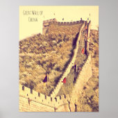 Große Mauer der China Poster (Vorne)