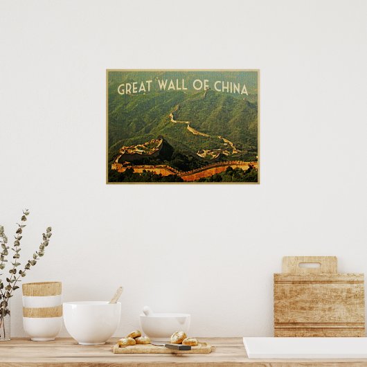 Große Mauer der China Poster (Küche)