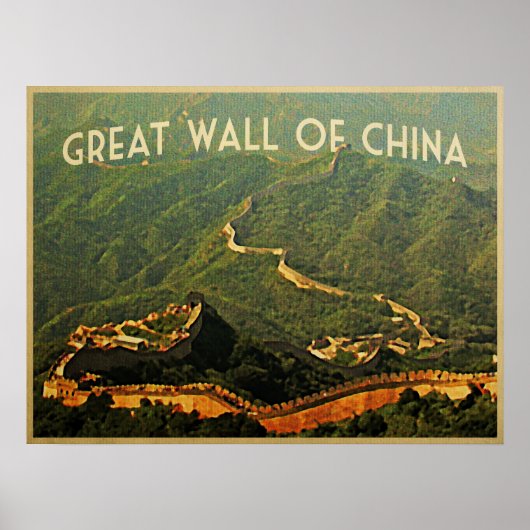 Große Mauer der China Poster (Vorne)